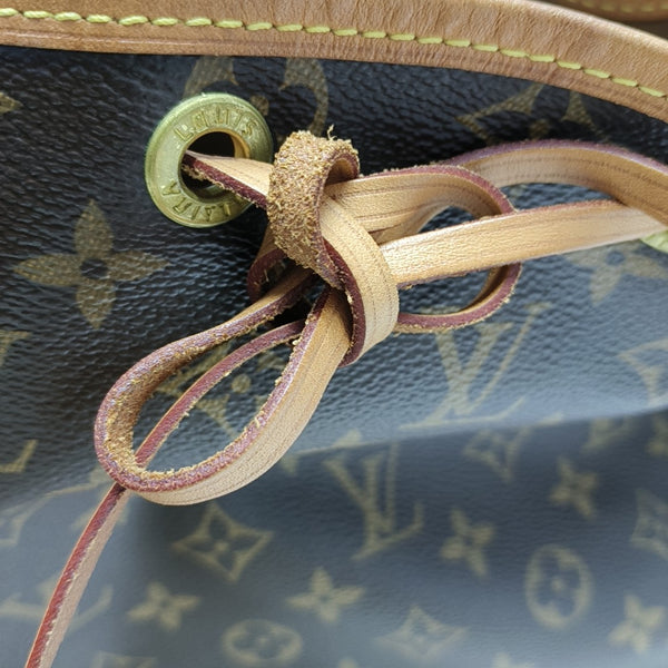 NOÉ MM Monogram Coated Canvas Brown