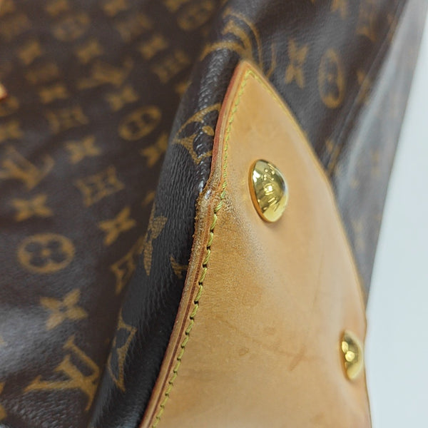 WILSHIRE MM Monogram Coated Canvas Brown
