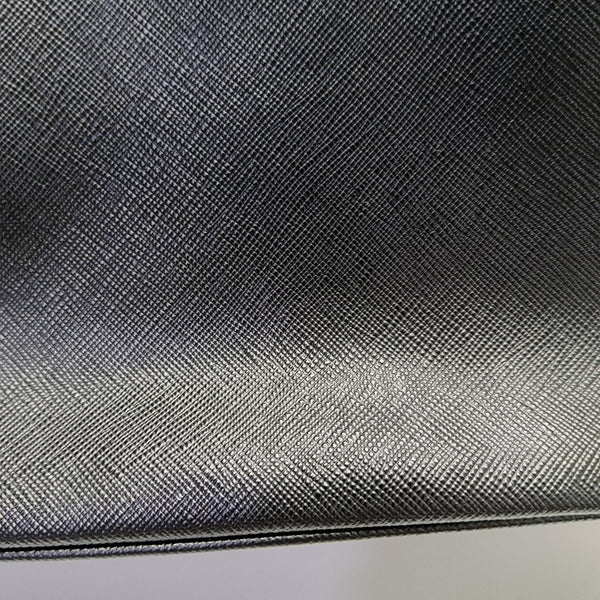 Galleria Large Saffiano Calfskin Black