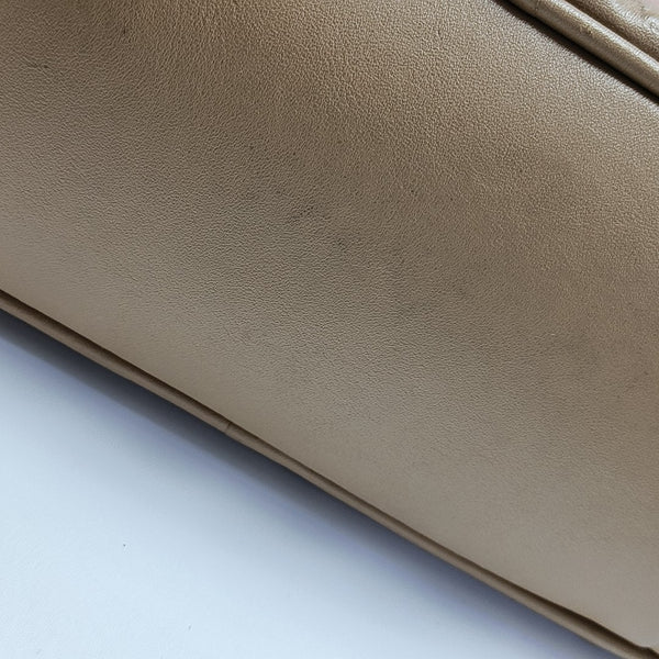 Calfskin Top Handle Bag Brown