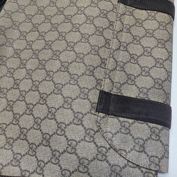 Monogram Coated Canvas Shoulder Bag Black