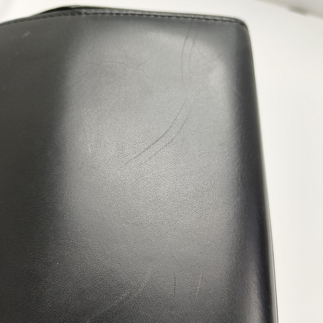 Calfskin Top Handle Bag Black