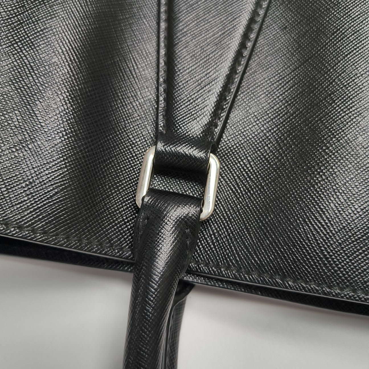Saffiano Calfskin Tote Bag Black