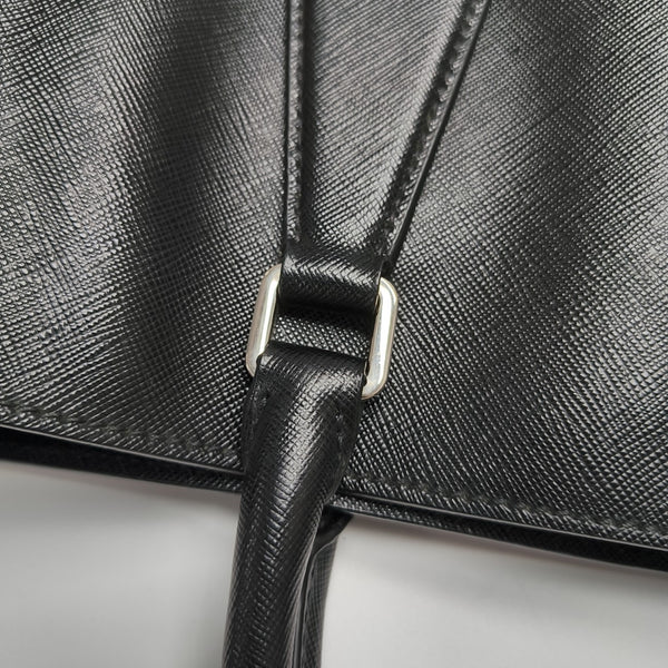 Saffiano Calfskin Tote Bag Black