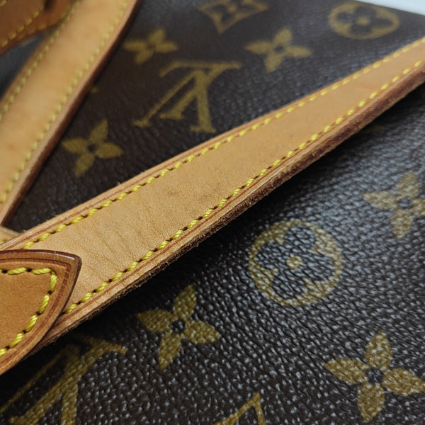 SAUMUR 30 Monogram Coated Canvas Brown
