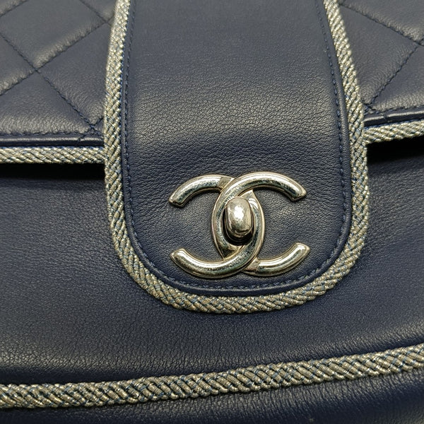 MADISON Quilted Calfskin Blue