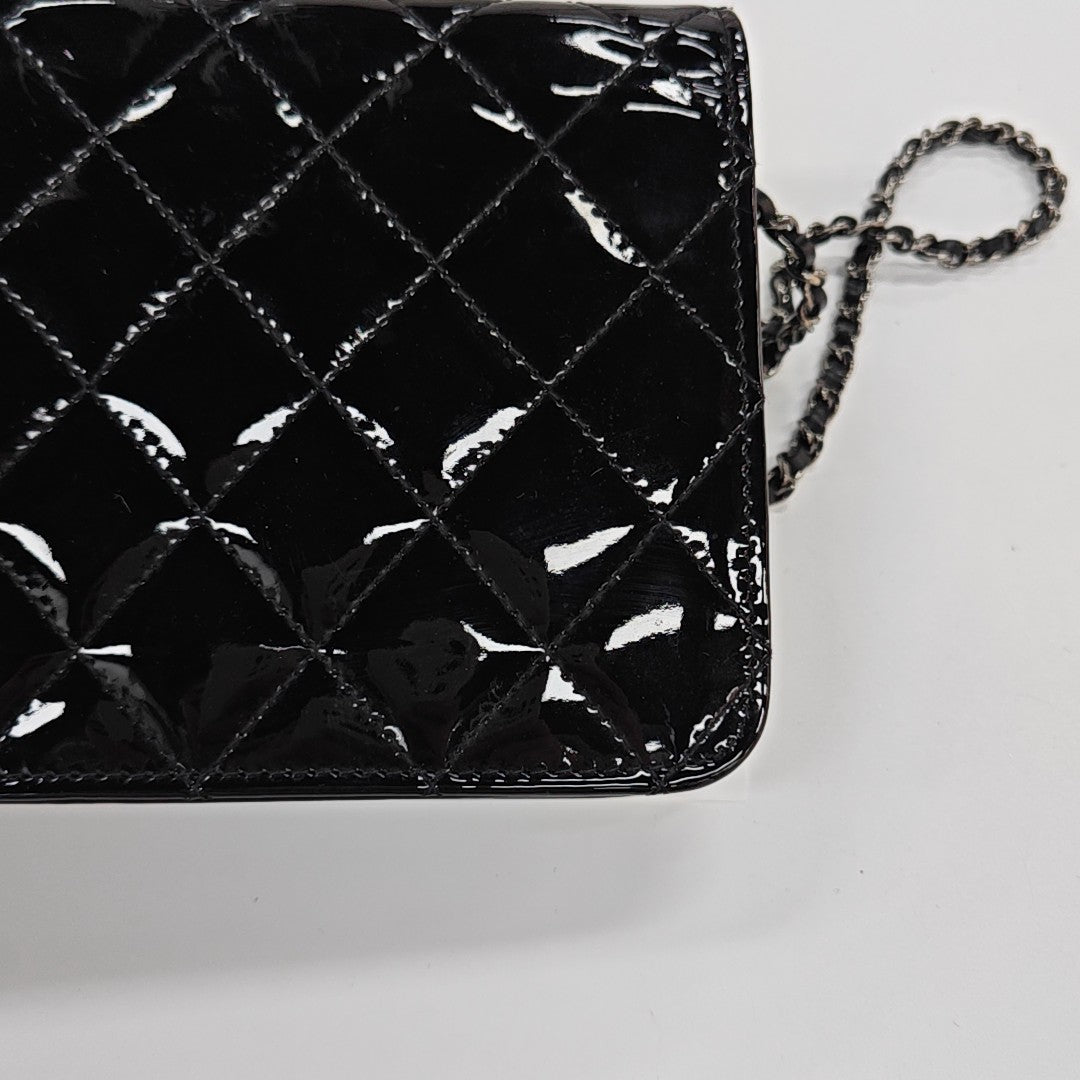 Quilted Calfskin Shoulder Bag Black