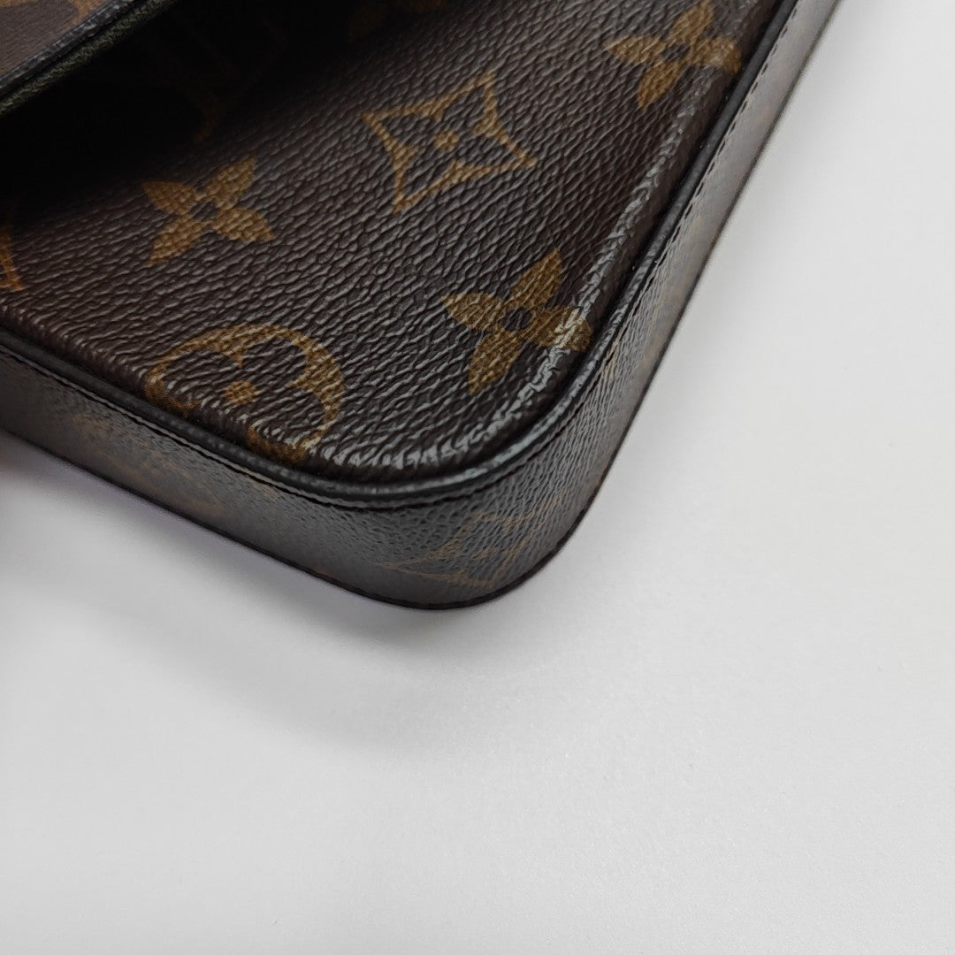 FÉLICIE Monogram Coated Canvas Brown