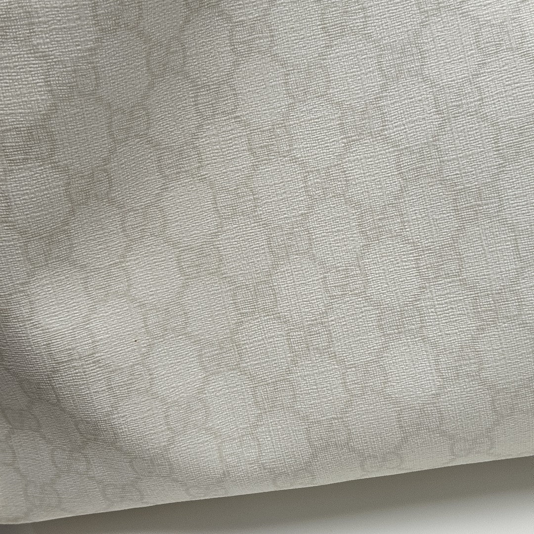 Monogram Coated Canvas Tote Bag White