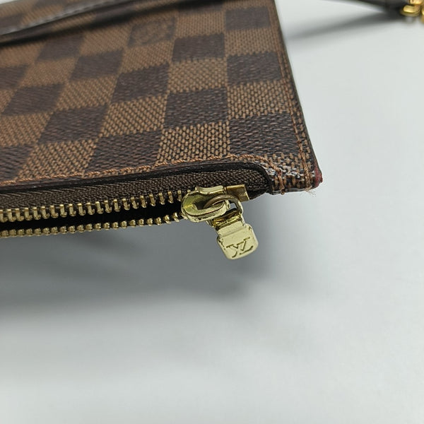 NEVERFULL GM Damier Ebene Coated Canvas Brown