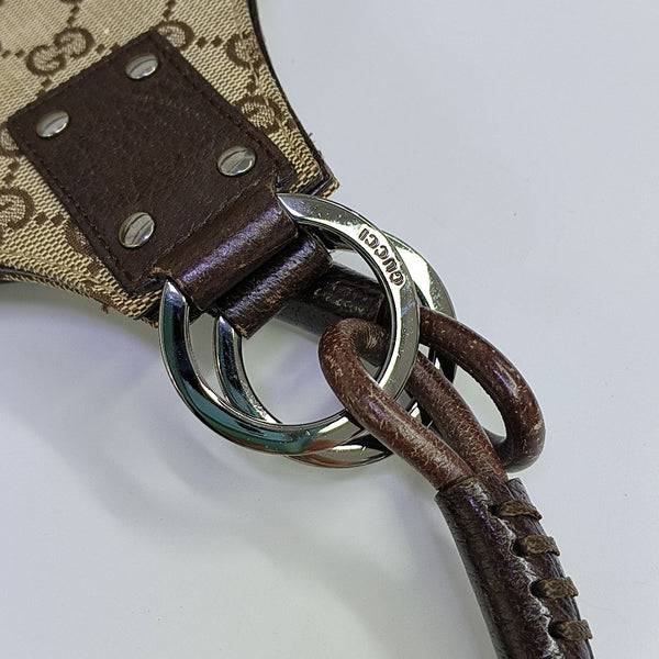 Monogram Canvas Top Handle Bag Brown