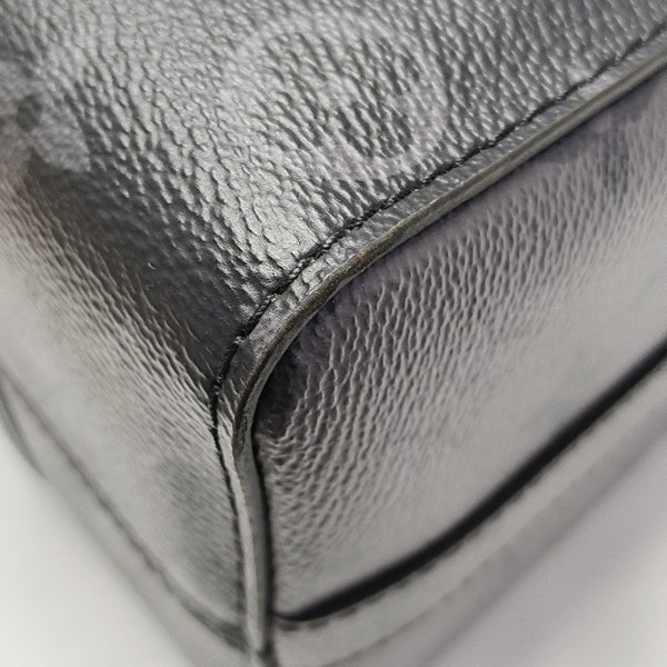 KEEPALL Monogram Coated Canvas Black