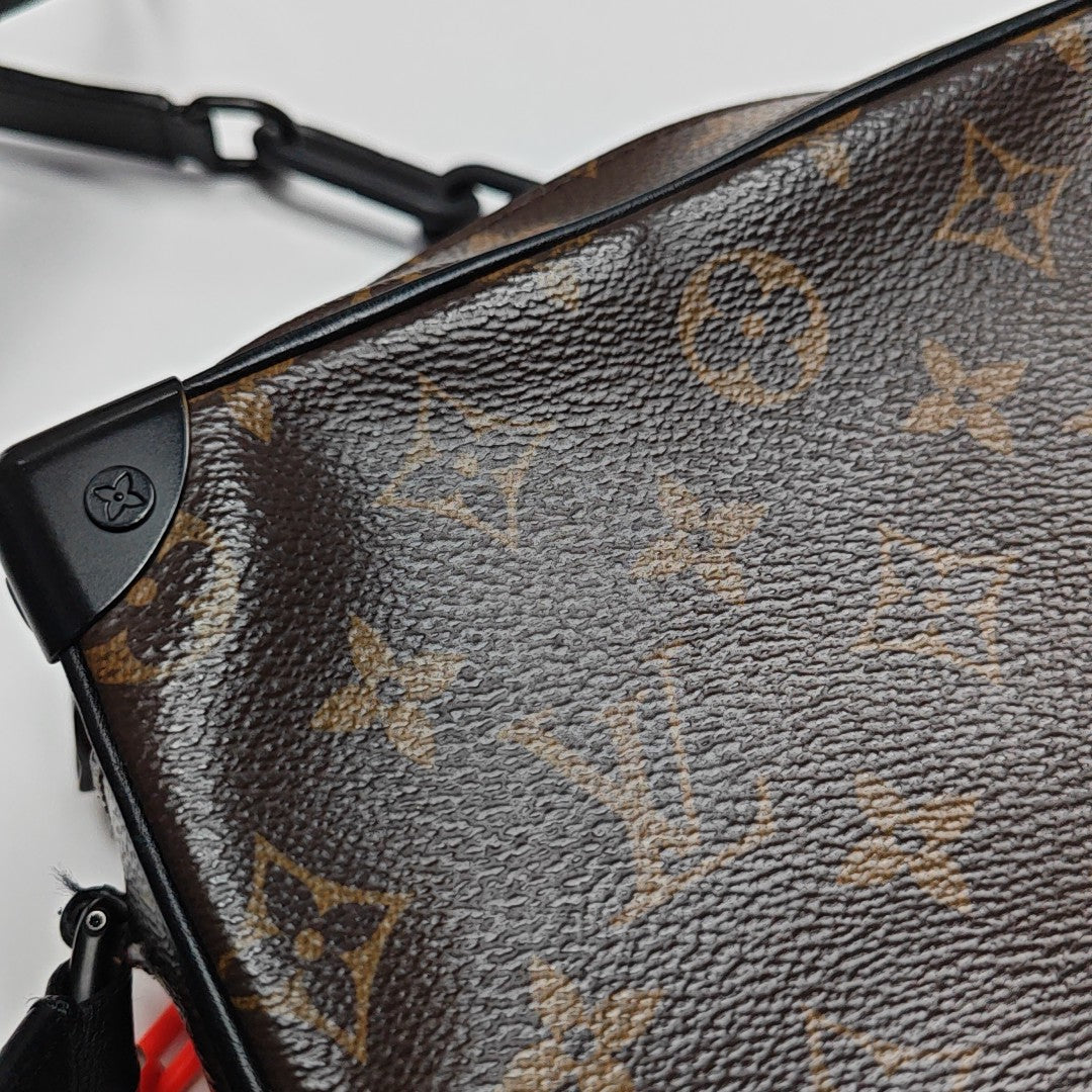 SOFT TRUNK Mini Monogram Coated Canvas Brown