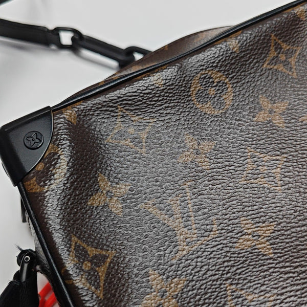 SOFT TRUNK Mini Monogram Coated Canvas Brown
