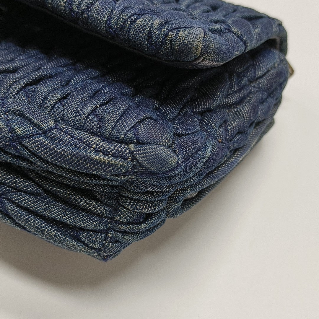 Crystal Quilted Denim Blue