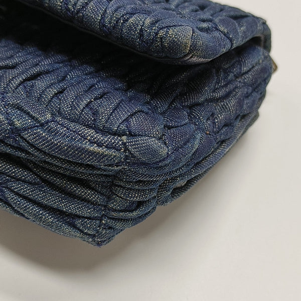 Crystal Quilted Denim Blue