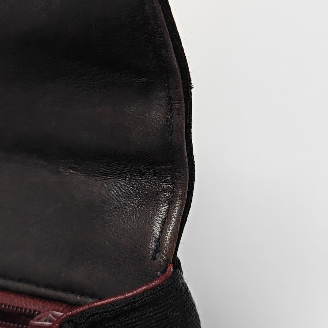 Quilted Fabric Shoulder Bag Black