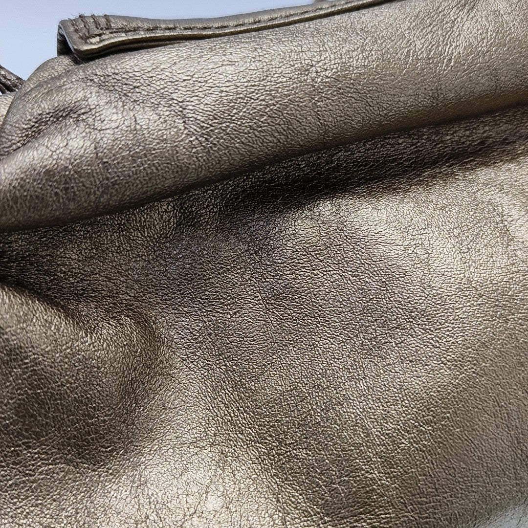 Calfskin Shoulder Bag Brown