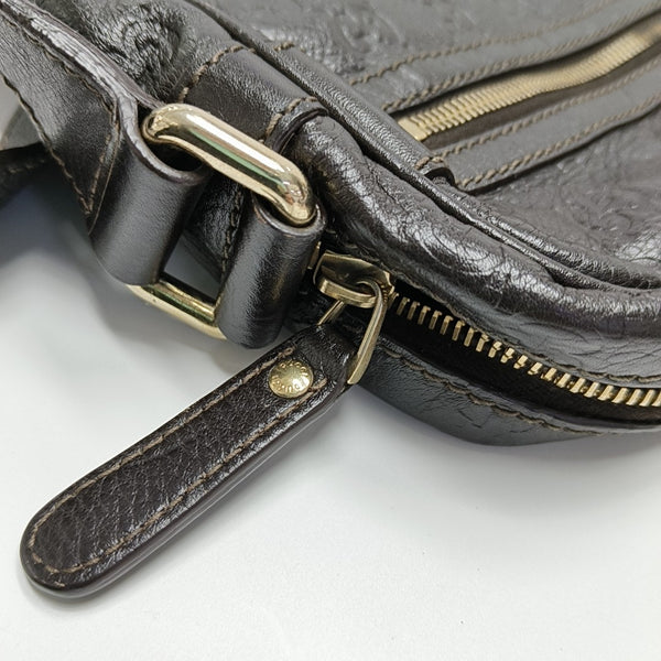 GG Imprime Monogram Calfskin Brown