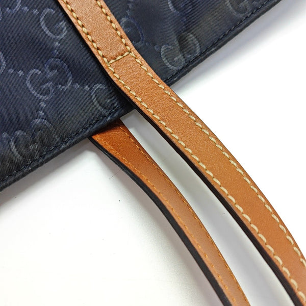 Monogram Nylon Tote Bag Black