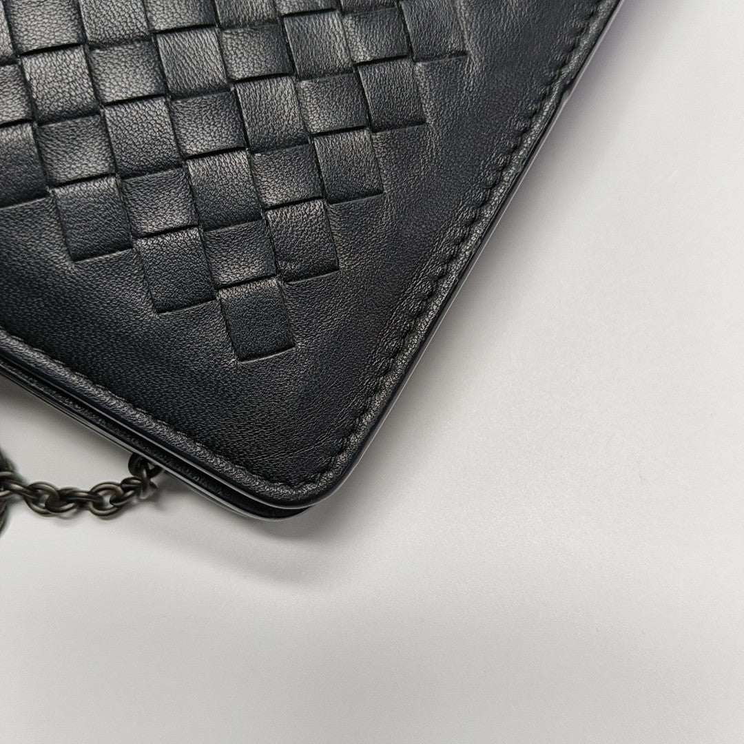 Lambskin Shoulder Bag Black