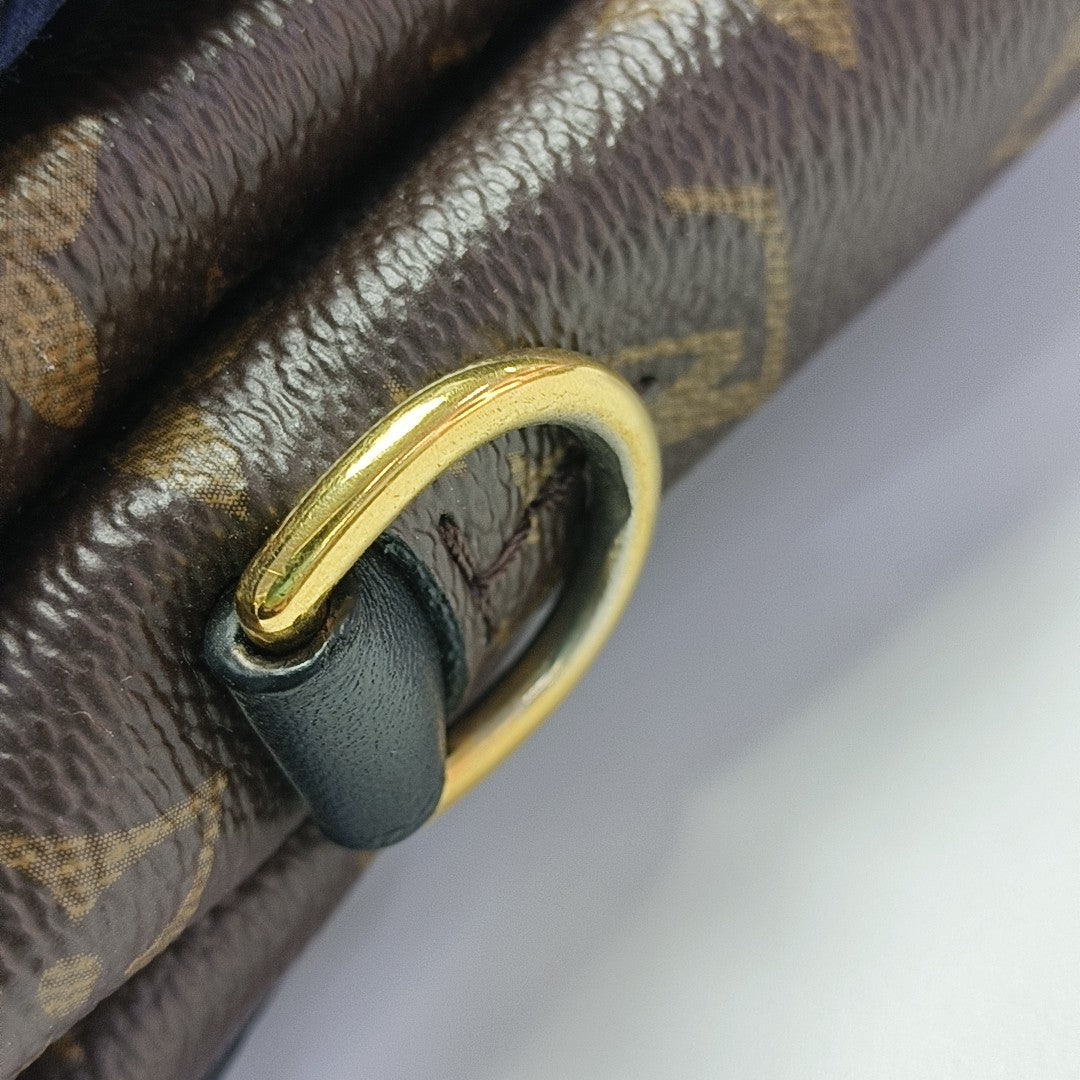 GEORGES MM Monogram Coated Canvas Brown