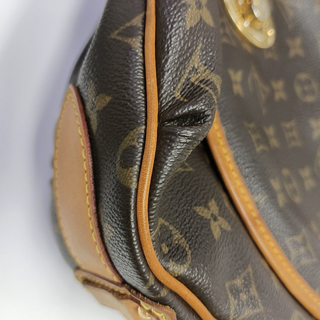 TULUM GM Monogram Coated Canvas Brown
