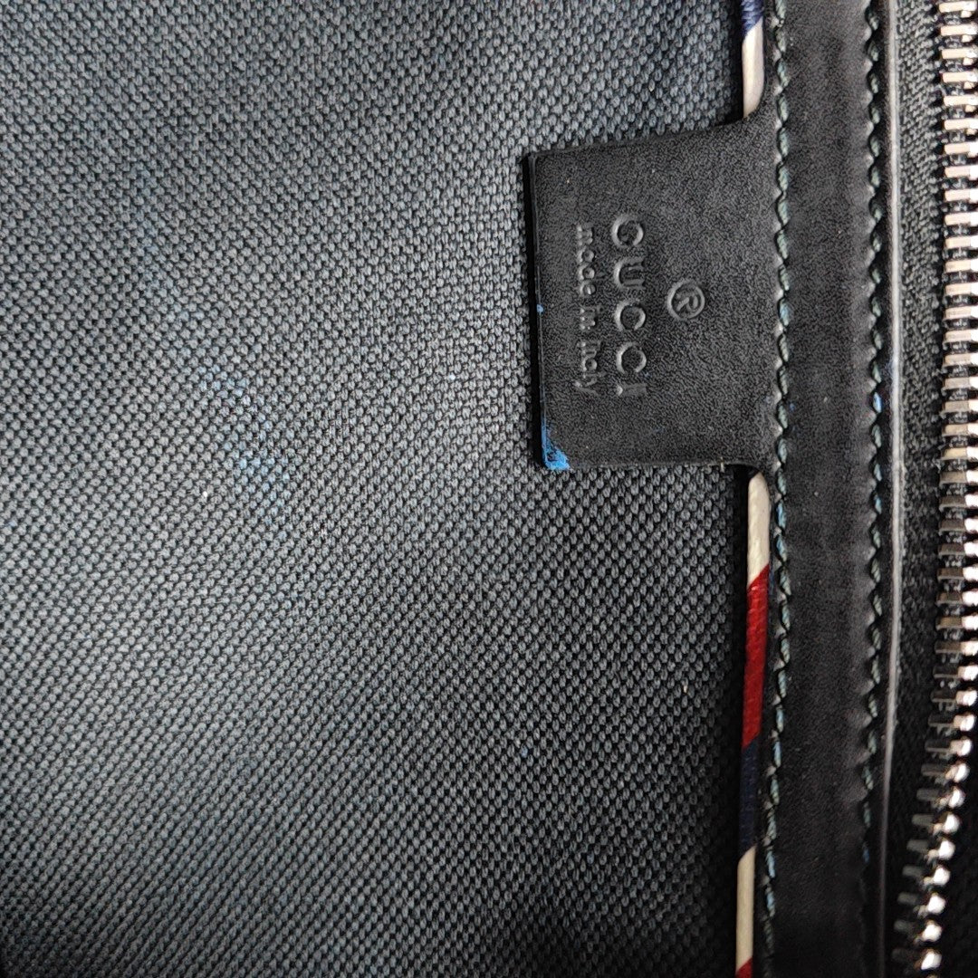 Courrier Monogram Coated Canvas Black