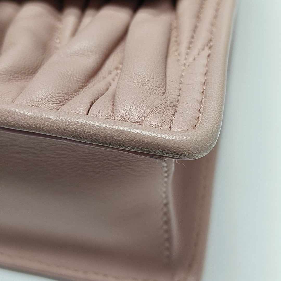 Miu Lady Quilted Lambskin Pink
