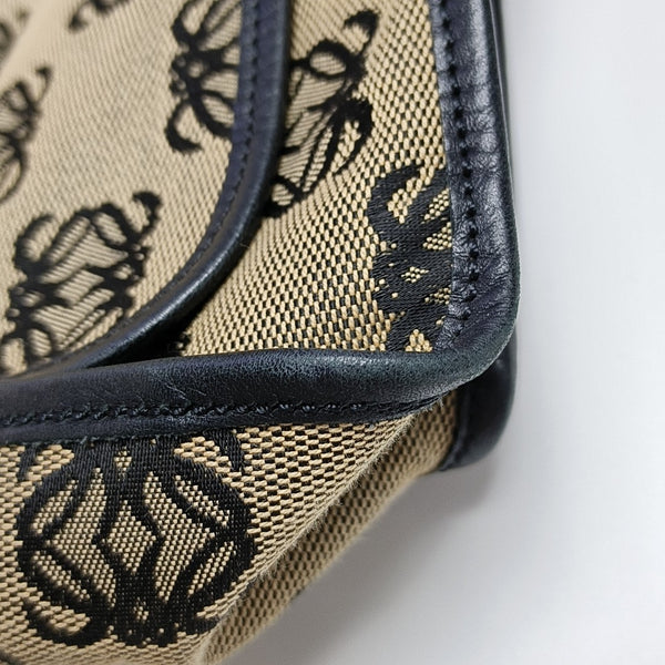 Monogram Canvas Shoulder Bag Beige