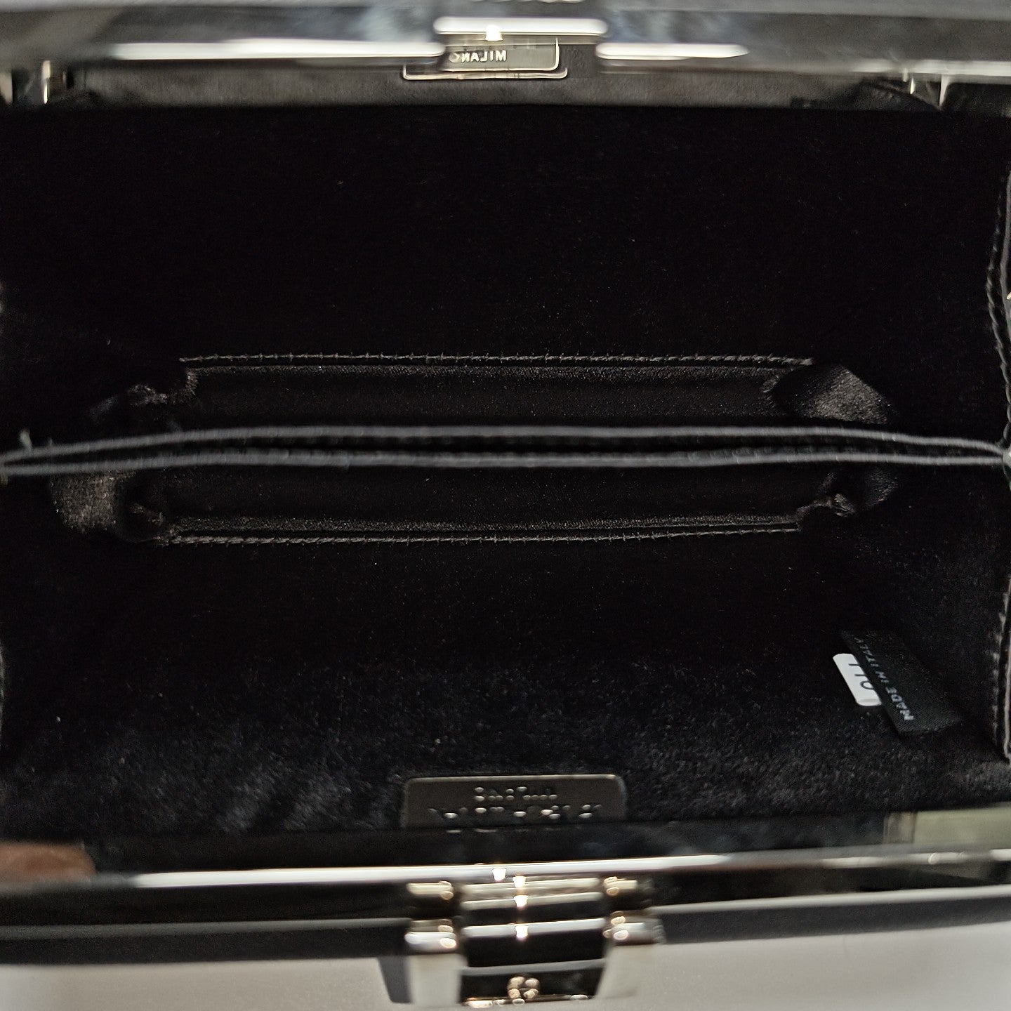 Silk Satin Top Handle Bag Gray