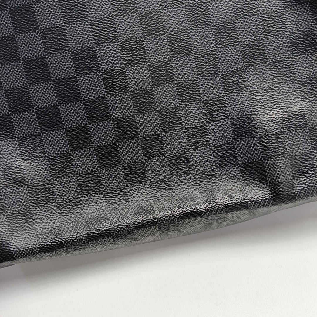 DISTRICT MM Damier Graphite Coated Canvas Gray