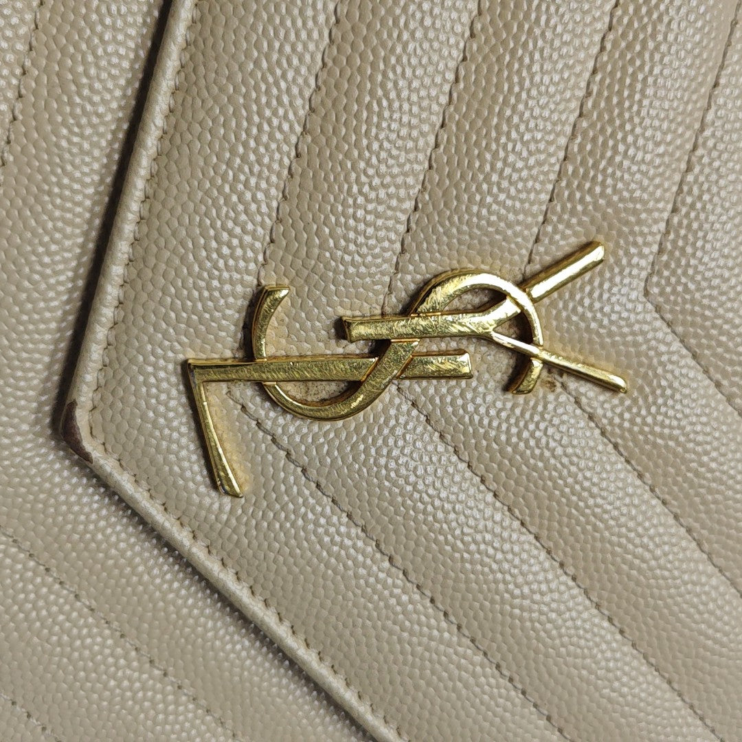 MONOGRAM WOC Chevron Calfskin Beige