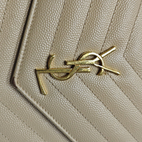 MONOGRAM WOC Chevron Calfskin Beige