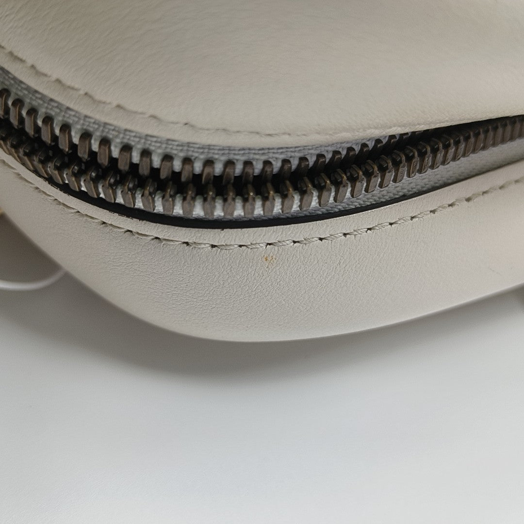 GG Marmont Small Quilted Calfskin White