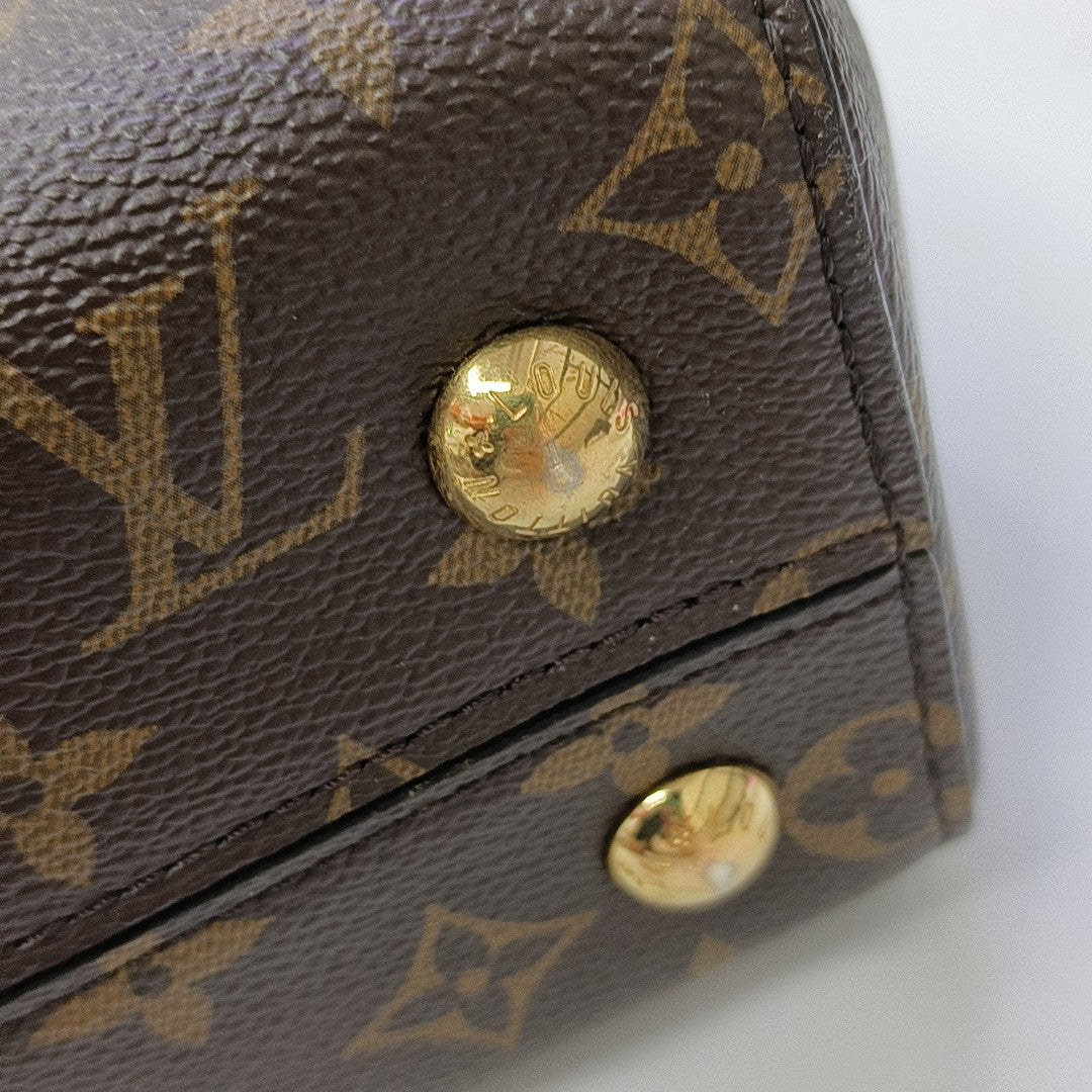 CLUNY PM Monogram Coated Canvas Brown
