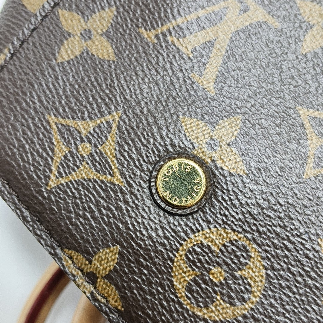 MONTAIGNE BB Monogram Coated Canvas Brown