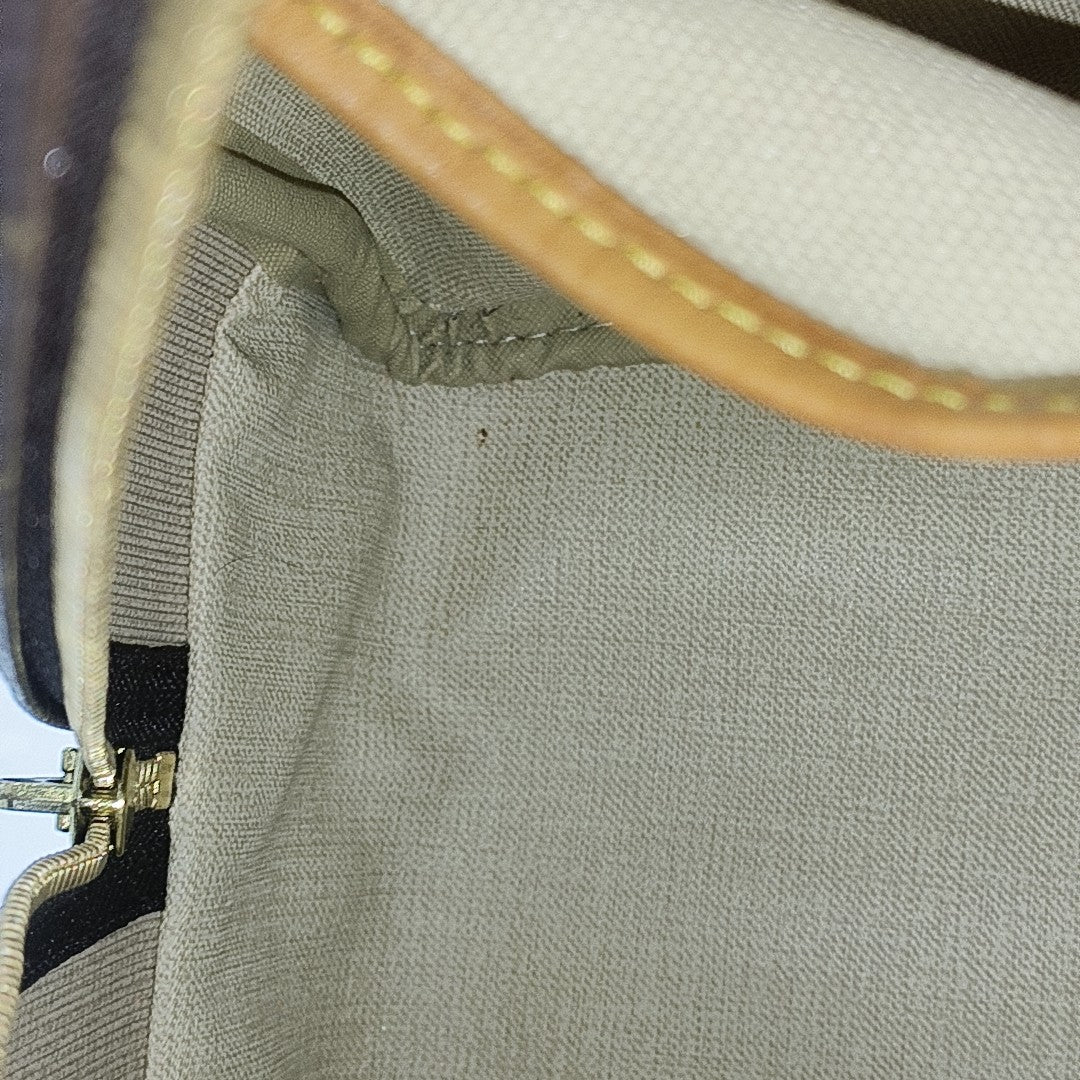 DEAUVILLE Monogram Coated Canvas Brown