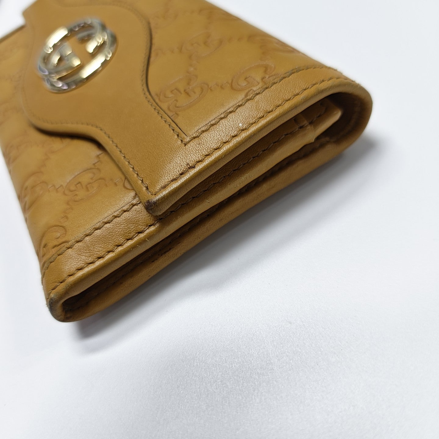 Monogram Calfskin Wallet Yellow