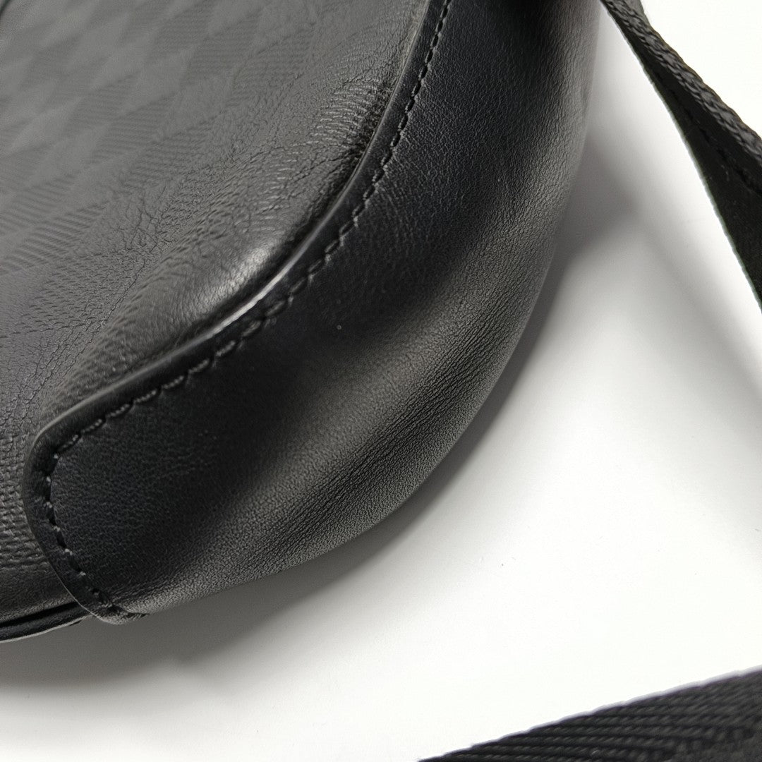 DISTRICT PM Damier Graphite Calfskin Black