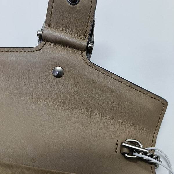 Dionysus Super Mini Monogram Coated Canvas Beige