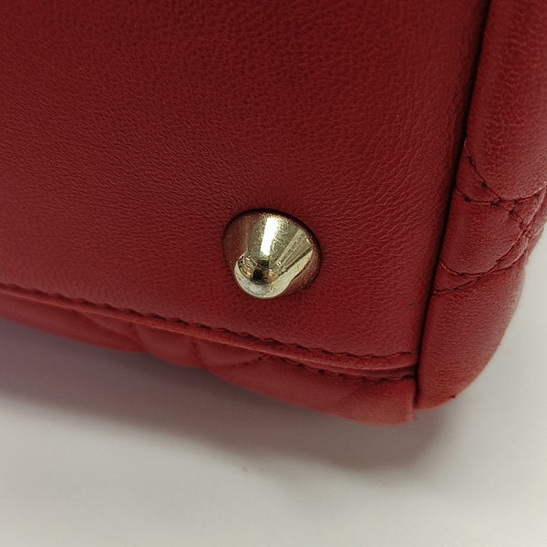 Dior Soft Cannage Lambskin Red