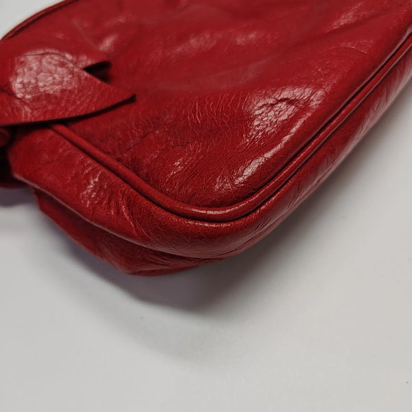 Calfskin Shoulder Bag Red