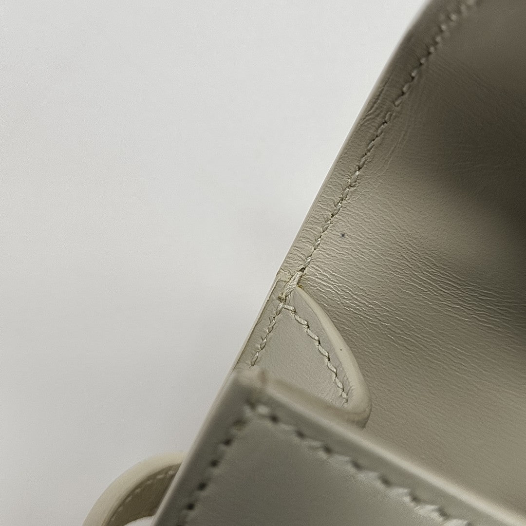 MANHATTAN Mini Calfskin White