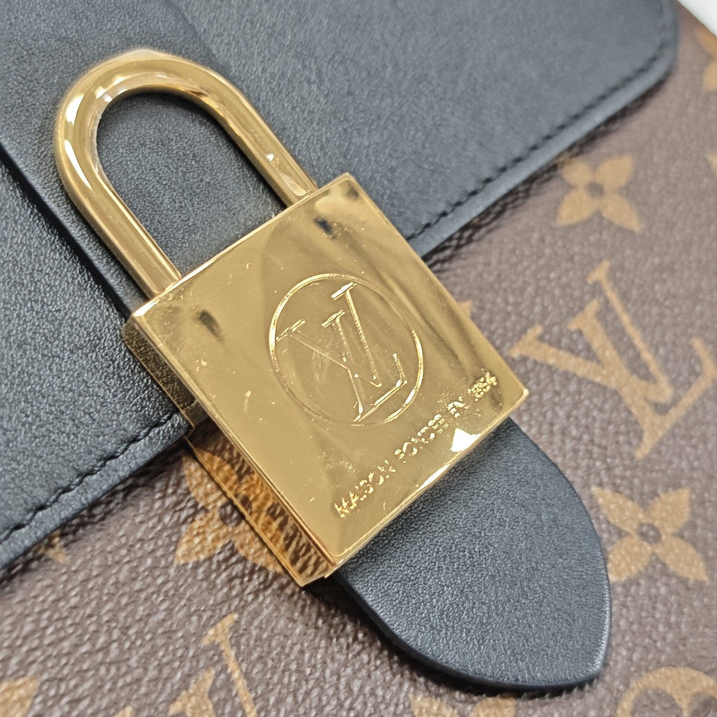 LOCKY BB Monogram Coated Canvas Brown