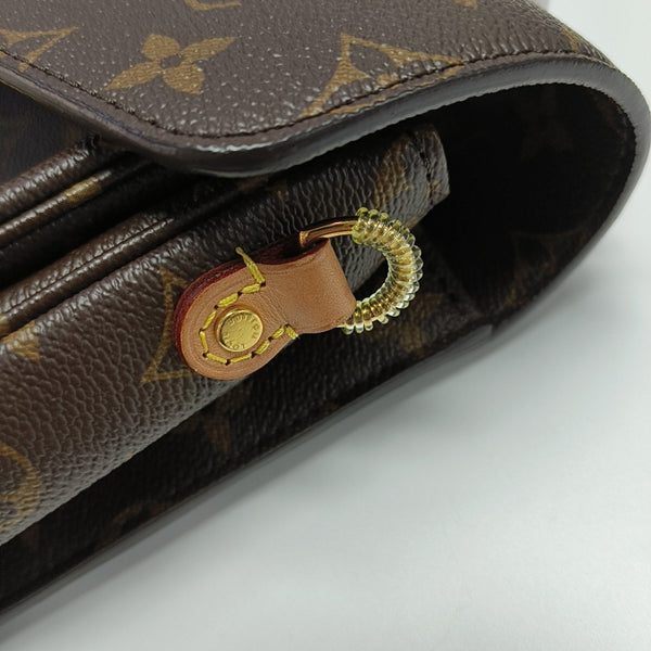 MÉTIS MM Monogram Coated Canvas Brown