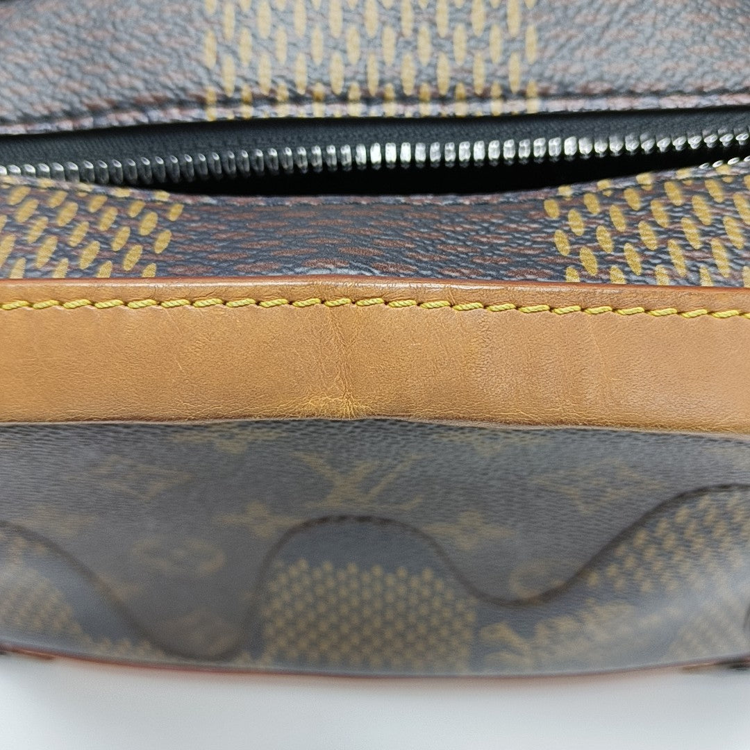 SOFT TRUNK Damier Ebene Coated Canvas Brown