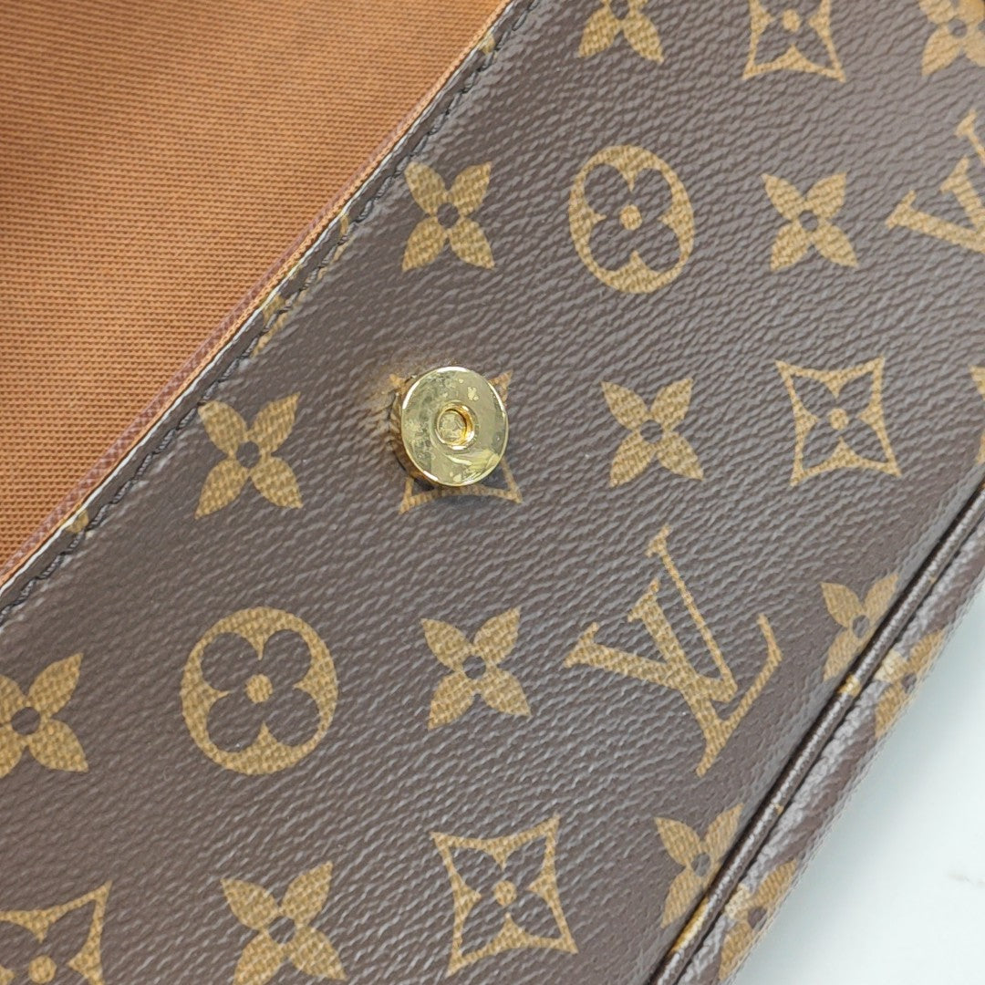 IVY Monogram Coated Canvas Brown