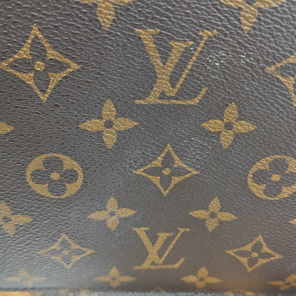 NEVERFULL MM Monogram Coated Canvas Brown
