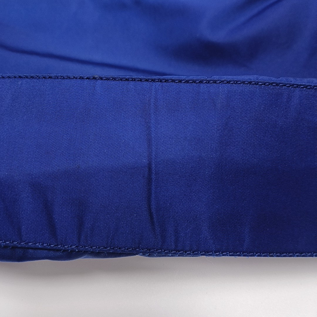 Nylon Top Handle Bag Blue